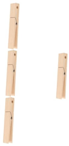 ANDRESLAD 4 Pz Porta Asciugamani Da Bagno Altamente Assorbente Clip Per Stendibiancheria Mollette Extra Large Organizzatore Avvolgente Molletta Gigante Portasciugamani Da Parete Di Legno