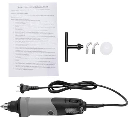 400W Stabschleifer Elektrisch 5000-28000r/min Elektrisch Schleifer Bohrmaschine 6 Geschwindigkeitsmodi Geradschleifer Geradeschleifer Gerade Schleifer