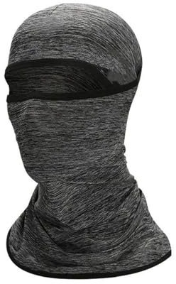 Skimaske Hals Gaiter für Damen und Herren Motorrad-Haltemaske, Sport-Gesichtsmaske, Sommer, Radfahren, Laufen, Halstuch, Unisex, Sonnenschutz, Mountainbike, Radfahren, Stirnband(Gray)