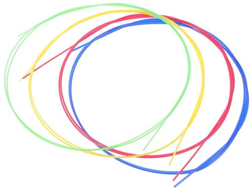 Bunte Nylon Ukulelen Saiten U104 4 Stück für Anfänger | Ersatzteile zum Einfachen Wechseln, Glatte Oberfläche und Klare Melodien, Passend für Spieler