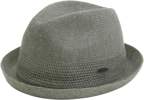 Chillouts Yalea Player Tyghatt Herrar - linne hatt solhatt strandhatt Vår-sommar Sommar - S/M (55-57 cm) grå