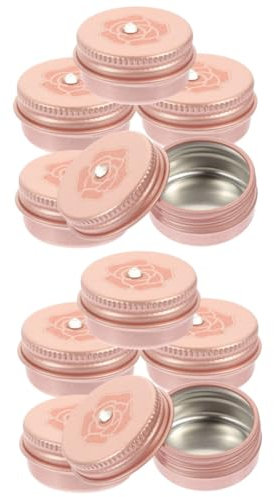 BESTYASH 10pcs Lip Balm Tin Aluminum Containers Home Supply Reusable Leakproof for Outdoors