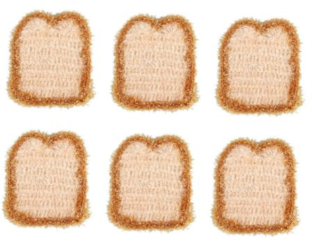 Ipetboom Paño de Cocina de Poliéster, 6 Piezas, Forma de Pan, Alta Absorción de Agua, Adecuado para Limpiar Platos y Utensilios de Cocina