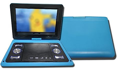 Lettore DVD portatile mobile, lettore EVD HD da 13,9 pollici, 12 V, supporta più lingue, per viaggi e home entertainment, design compatto per una facile portabilità
