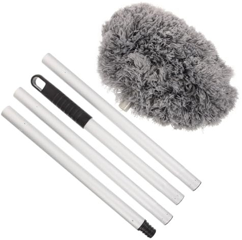 Beatifufu Limpiador de Ventiladores de Techo con Mango Extensible y Cabeza de Microfibra Plumero para Limpiar Muebles y para y