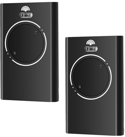 2 mandos a distancia para puerta, 2 canales universales, mando a distancia XT2 433 SLH LR 433,92 MHz, mando a distancia para 433, negro