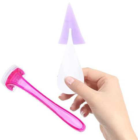 CIYODO Praktischer Bikini trimmer für Frauen Intimrasur Schamhaare Rasierer mit Ergonomischem Griff Kompakt Leicht Sicher für Schnelle Präzise Haarentfernung Privater Zufällige Farbe