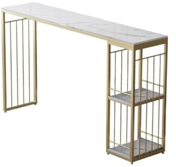 Bartabeller Hem Enkelt Marmorbarbord Modernt Långt Skiljeväggskombinationsbord Högt Bord Bar Bordets Högbord(160 * 40 * 105)