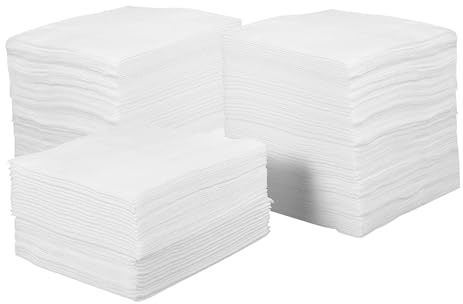GALPADA 400 Stück Weiße Vliesstoff Make Up Pads zum Abschminken mit Tiefer Reinigung und Abriebfestigkeit für Sanfte Gesichtsreinigung und Hautpflege