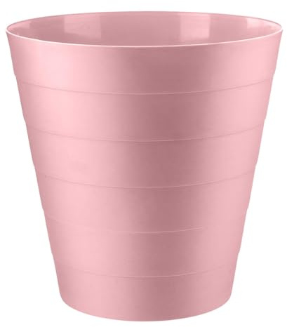 Divan Beds Deals Pink Round 6L Waste Bin | Small Trash Can for Kitchen, Bathroom, Office | Compact Plastic Dustbin for Home, Bedroom Desk | Durable Lightweight Garbage Bin Indoor Use