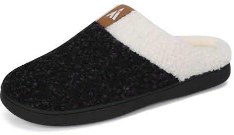 Mishansha Pantoufles Hommes Femme Hiver Mémoire Mousse 36-49 EU | Chaussons, Peluche, Chaudes, Antidérapante, Léger, Antidérapantes, Intérieur, Extérieur