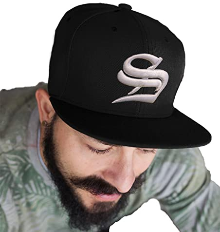 4sold Snapback keps med upphöjd 3D-broderi bokstav basebollkeps hiphop keps hatt huvudbonader, S, en storlek