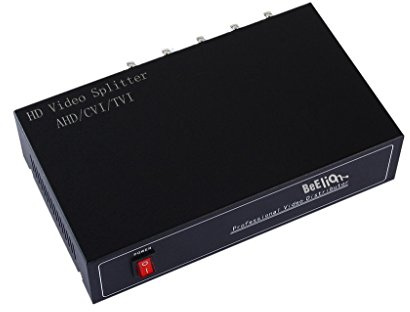 BeElion 8Way BNC Coaxl TV CCTV DVR Composite Video 1 in to 8 Out Ports Switch Splitter Amplifier Box, AHD/CVI/TVI Camera