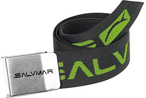 SALVIMAR Cinturón Cordura Hebilla Inoxidable, Unisex Adulto, Military Green, Talla Única
