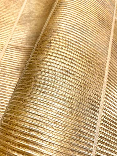 Newroom Papier peint intissé doré, légèrement brillant, uni, aspect 3D, texture pierre, style glamour, uni, industriel, avec guide de pose (français non garanti)