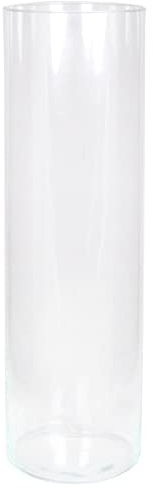 INNA-Glas golvvase Cylinder Sanya Ocean i glas, klar, 50 cm, Ø 15 cm | dekorvas