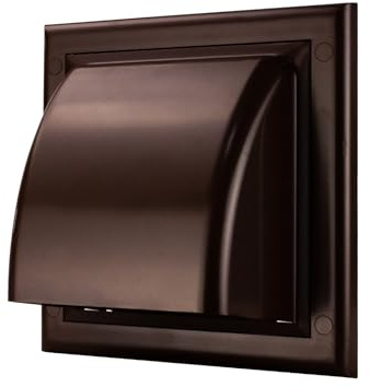 Lüftungsgitter Wetterschutzhaube Ablufthaube Lüftungsrohr ABS Ø 80-160 MKK Ø 125 mm braun