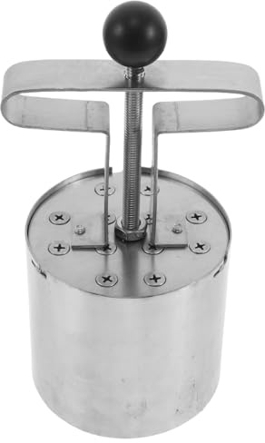 NUOBESTY Presse à briquettes de Charbon en nid d'abeille - Machine à briquettes Manuelle en Acier Inoxydable - Accessoire de Bricolage pour la préparation du Charbon de Bois