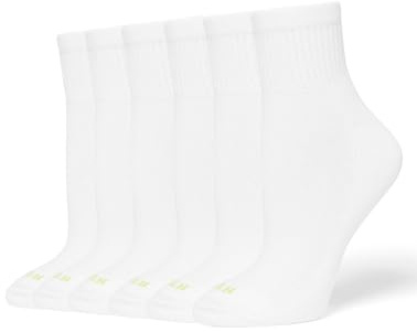 HUE damstrumpor (förpackning med 6), Vit – 6-pack, one size