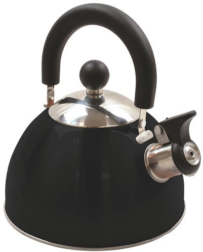 Highlander Deluxe Bouilloire sifflante Noir Noir Taille Unique