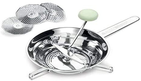 Easy Acea Ghidini Cipriano 2541 Passaverdure/Patate/Frutta, in Inox 18/8, Diametro 20 Cm