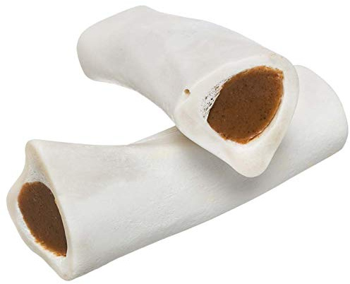Redbarn Filled Dog Bones, Natural Long-Lasting Dental Treats; Suitable for Aggressive Chewers, Large (6) - 5 Bones (Peanut Butter)