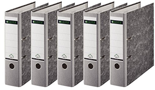 Leitz 1080/1050 Standard Ordner A4 (breit | 5er Pack, grau)