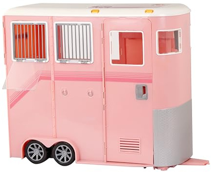 Our Generation - Mane Attraction Horse Trailer - Equestrian Set - Grooming Toy - 18-Inch Doll Accessories - Pretend Play - Toy for Kids 3 Years +