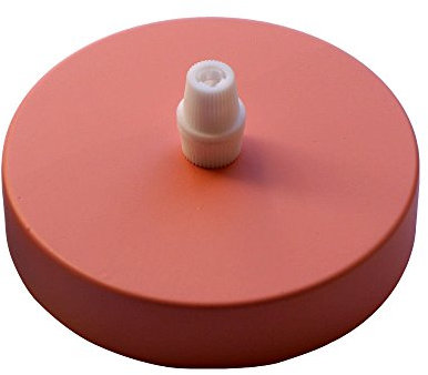 Moderne Deckenrosette aus Metall mit einer Steckdose, mehrfarbig, komplettes Set für Textilkabel Art Deco rose