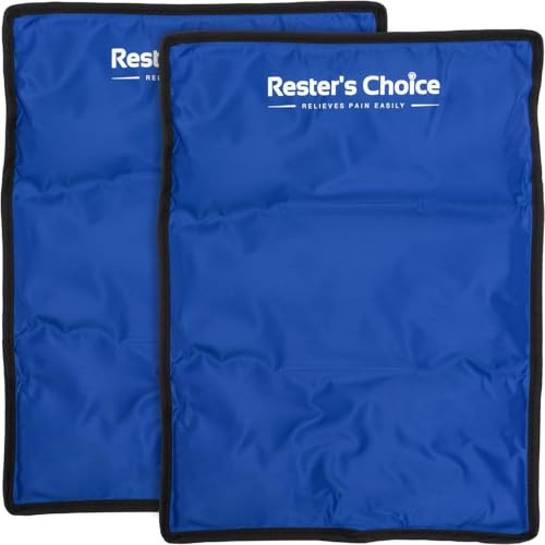 2 Pack Large Ice Packs for Injuries | 11 x 14.5 | Hot & Cold Pack | Reusable Gel Pack, Durable Construction, & Flexible When Frozen