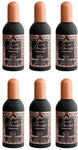Tesori D'oriente Profumo Hammam (olio di argan e fiori d'arancio), 100 ml, 6 pezzi