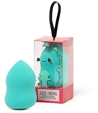 Legami - Spugnetta Make Up, per l'Applicazione di Fondotinta e Correttori, stende il Prodotto senza assorbirne troppo, Stesura pratica e uniforme, Morbida al Tatto, Diametro 4 cm, Tema Dino