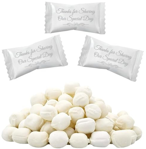 The Dreidel Company Wedding Buttermints, Mint Candies, After Dinner Mints, Butter Mint Candy, Fat-Free, Individually Wrapped (110 Pieces)