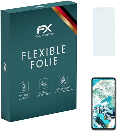 atFoliX Película Protectora compatible con Xiaomi Poco F3 Protector Película, ultra claro y flexible FX Lámina Protectora de Pantalla (3X)