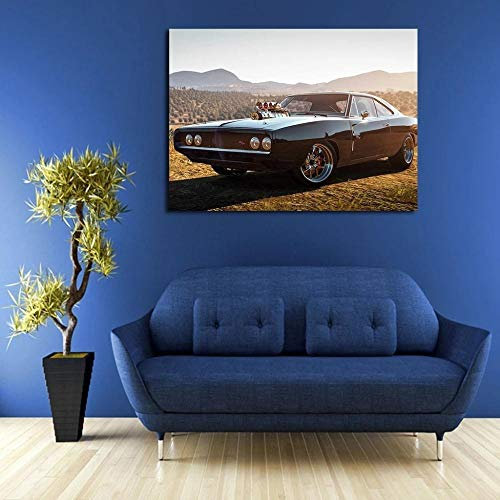 104Tdfc 1 Teile Bild Auf Leinwand Leinwandbilder Anime Movie Fast and Furious 7 Autos Wandkunst Tapete Dekorative Wandbild Für Wohnzimmer Home Decor Geschenk
