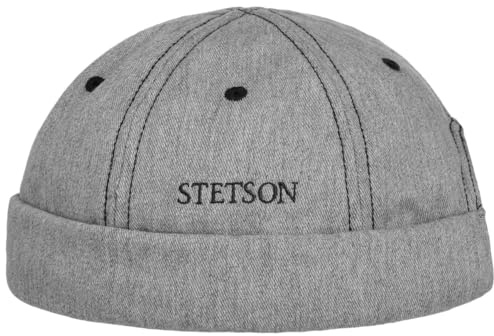 STETSON Cotton Melange Dockermoessa keps melerat UV skydd 40 Herr Aret runt