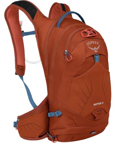 Osprey Raptor 10L Herren Fahrradrucksack mit Hydraulikspeicher, Firestarter Orange