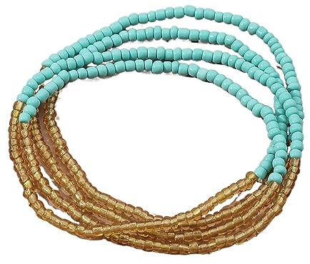 Decentraland 1 Pcs Böhmische Fußkettchen Armband, handgemachte Perlen Sommer Fußkettchen Armband Elastischer Faden Fußkettchen Bunte mehrschichtige Perlen Elastischer Fußschmuck für Frauen Mädchen