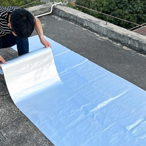 Bitumen Aluband Wasserdichtes Klebeband Reparaturband Dichtband,UV-beständige Schutzfolie,Hitzebeständiges,für Dachleckage,Fensterbankspalt,Oberflächenriss,Rohrbruch (30x500cm)