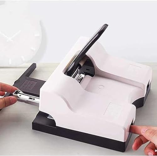 Ajuste de la Profundidad de Entrada del Papel,Grapadora de Doble Cabezal, Puede Encuadernar 50 Hojas, Grapadora de Formato Estándar A3/A4/A5 para Grapadoras de Sobremesa de Oficina