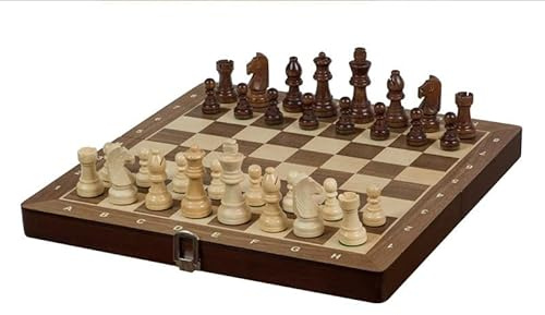 Sunrise Chess & Games Turnierschach Nr. 3 Walnuss, 30 cm