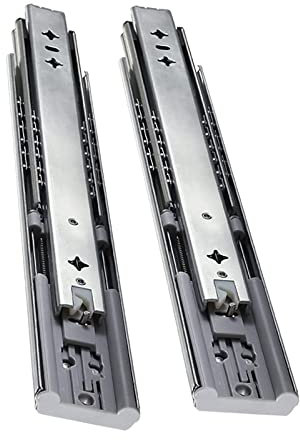 SWAYVES Heavy Duty Metal Runners, 1-Pair Cabinet Drawer Slides Soft Close, Side Mount Guide Rail Für Küche, Industrie, Camper Modifikation/2Pcs/26Inch(650Mm)