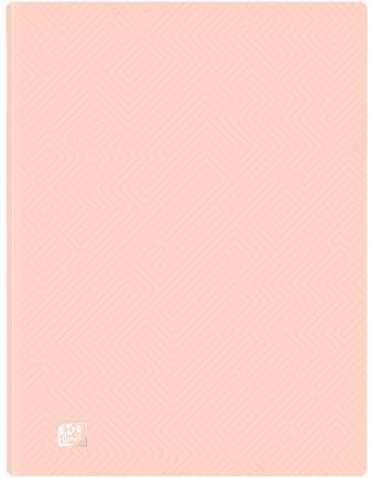 Oxford Urban, Carpeta de Fundas Plástico A4, 40 Fundas Transparentes, Color Rosa Pastel