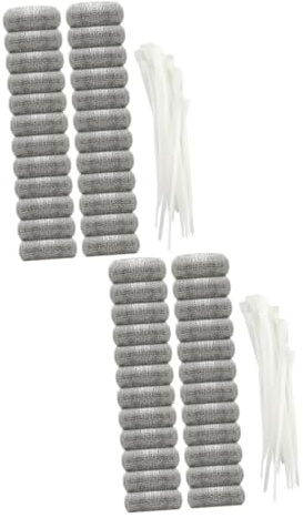 Artibetter 48pezzi Rete Filtro Lavatrice Inossidabile Con Fascette Per Scarico Protegge Di Scarico Anticalcare e Resistente Alla