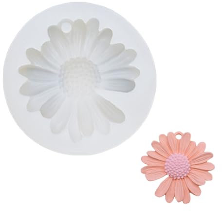 RAXLUPO Moldes de silicona para de margaritas moldes para velas Margarita Molde Silicona Molde de para Decoración del Hogar de aromaterapia, moldes para hornear chocolate fondant postre