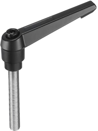 QUARKZMAN Klemmhebel Griff M12 x 70mm Spannhebelgriff 304 Edelstahl | Gewindestift Handknöpfe Druckknopf Drehgriffe Bolzen Maschinengriffe, Verstellbar, Für Schweißgeräte Druckgeräte