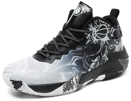Mens Basketball Shoes High Top Casual Shoes Athletic Walking Mesh Comfortable Sports Shoe for Men Running Outdoor Fashion Lightweight Sneaker