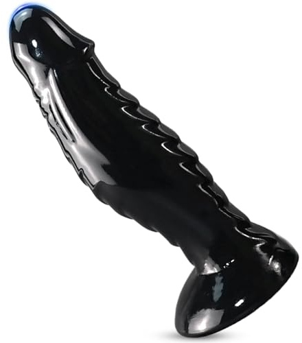 BDSMLOVE Monstre Gode Pour Femme Homme Couple, Ventouse Gode Godemiché Masturbation Sex Dildo Plug Anal, Butt Plug Jouet sexuel pour adultes (L)