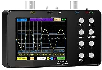 Osciloscopio, Osciloscopio Digital de doble canal, tasa de muestreo de 50M, ancho de banda analógico de 10MSa/S, osciloscopio Digital portátil automático de una tecla(SET 1)