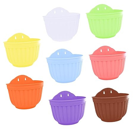 Toddmomy Pot de Fleurs Suspendu pour Balcon Jardinière Murale Clôture Pots de Fleurs Suspendus pour Plante Intérieure et Extérieure